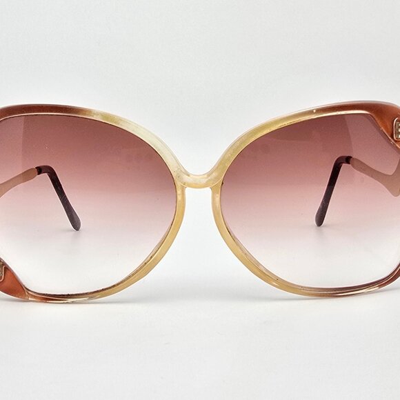 Couture Brown Crystal Fade Frame Brown Gradient Lens Butterfly Sunglasses Italy main image 7